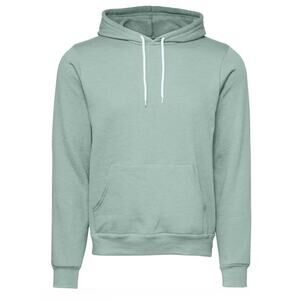 Dusty Blue Sponge Fleece Hoodie – Unisex Pullover Sweatshirt Sz XL